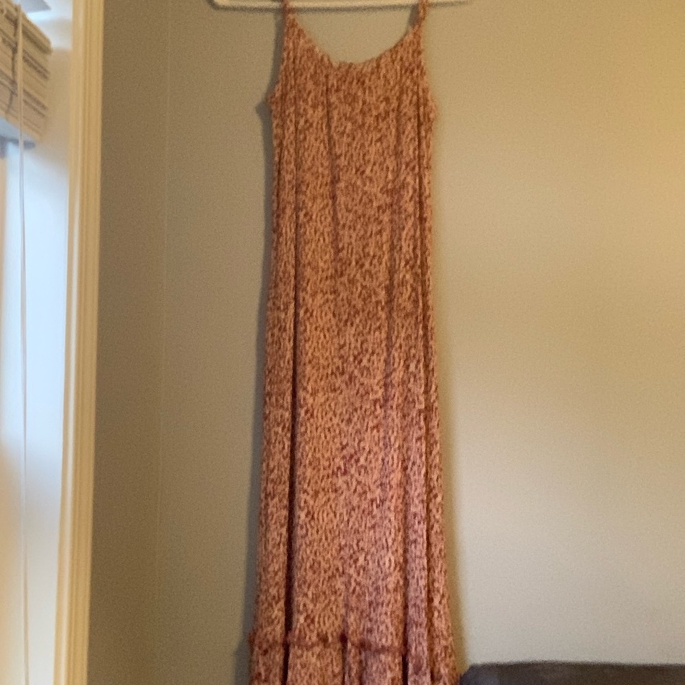 Floor length floral dress